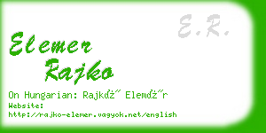 elemer rajko business card